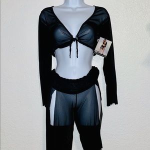 Escante bra and pant sheer Pajama set